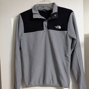 The North Face Black and Gray Fleece Jacket